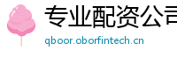 专业配资公司